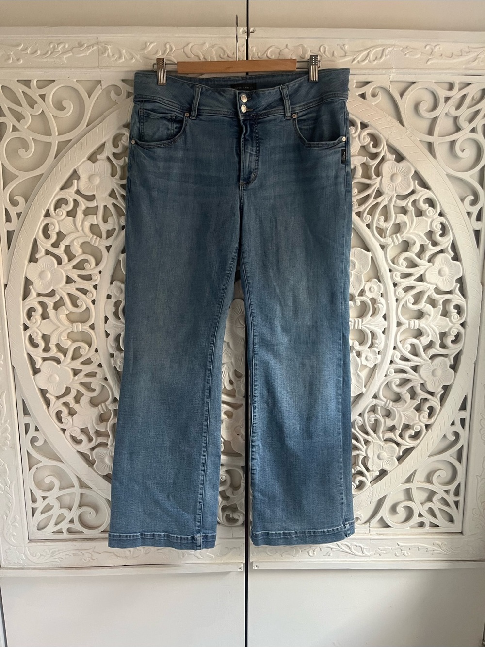 Silver Jeans Suki Trouser High Rise Wide Leg Jeans W34 L31 Light Wash